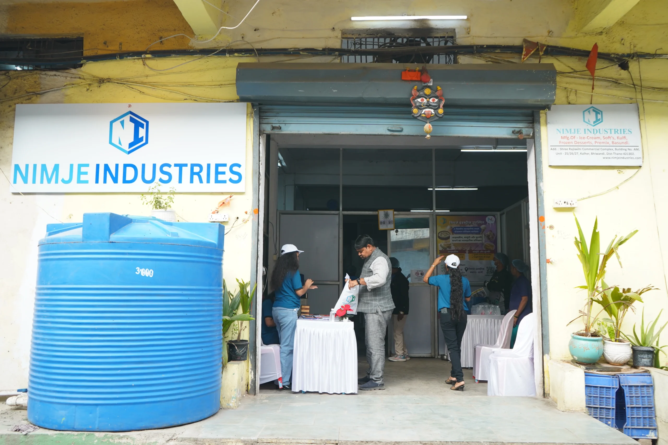 Nimje Industries company entrance