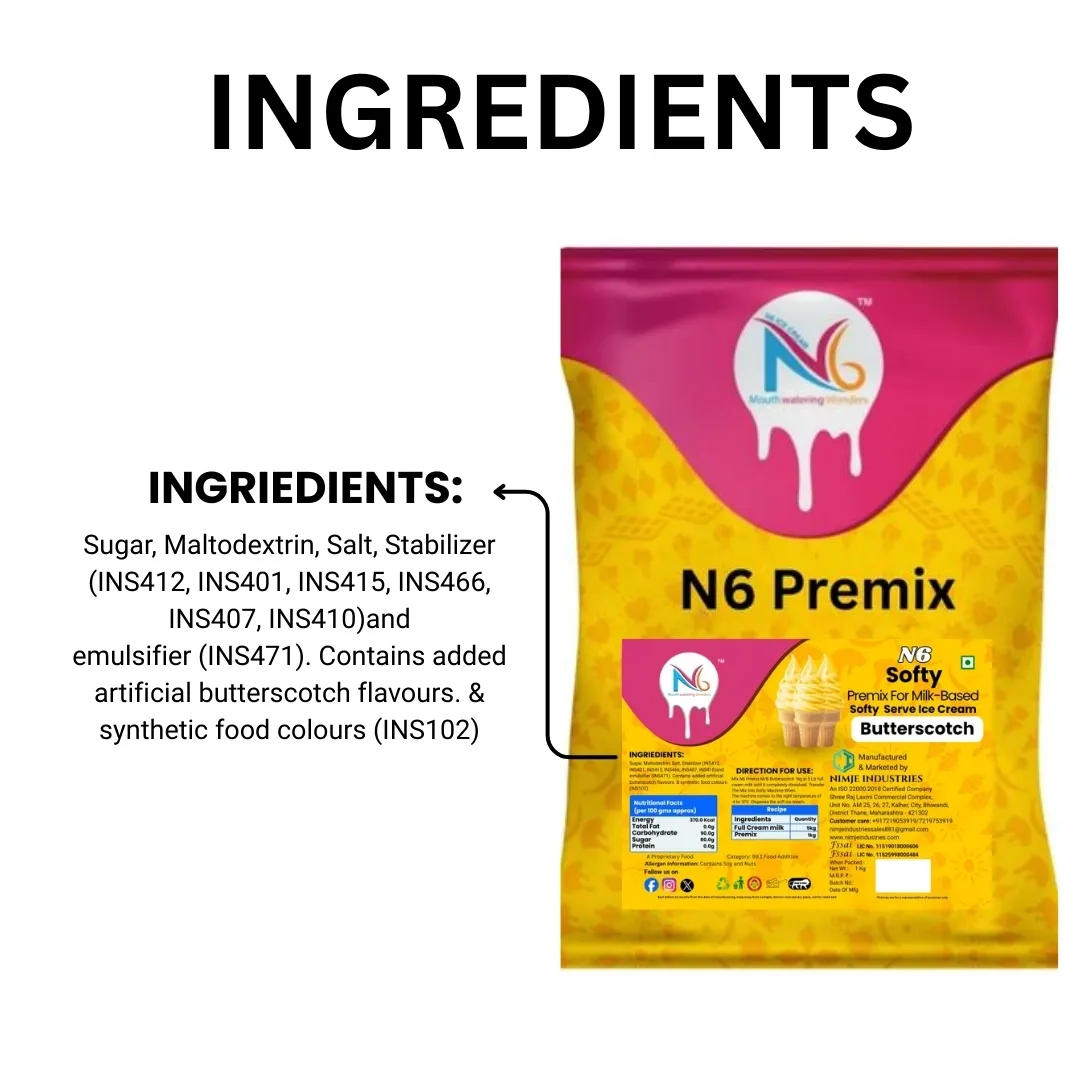 N6 Batterscotch Softy Premix - Image 4