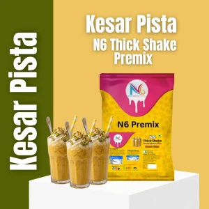 N6 kesar pista thick shake premix 1kg commercial milk base powder by Nimje Industries
