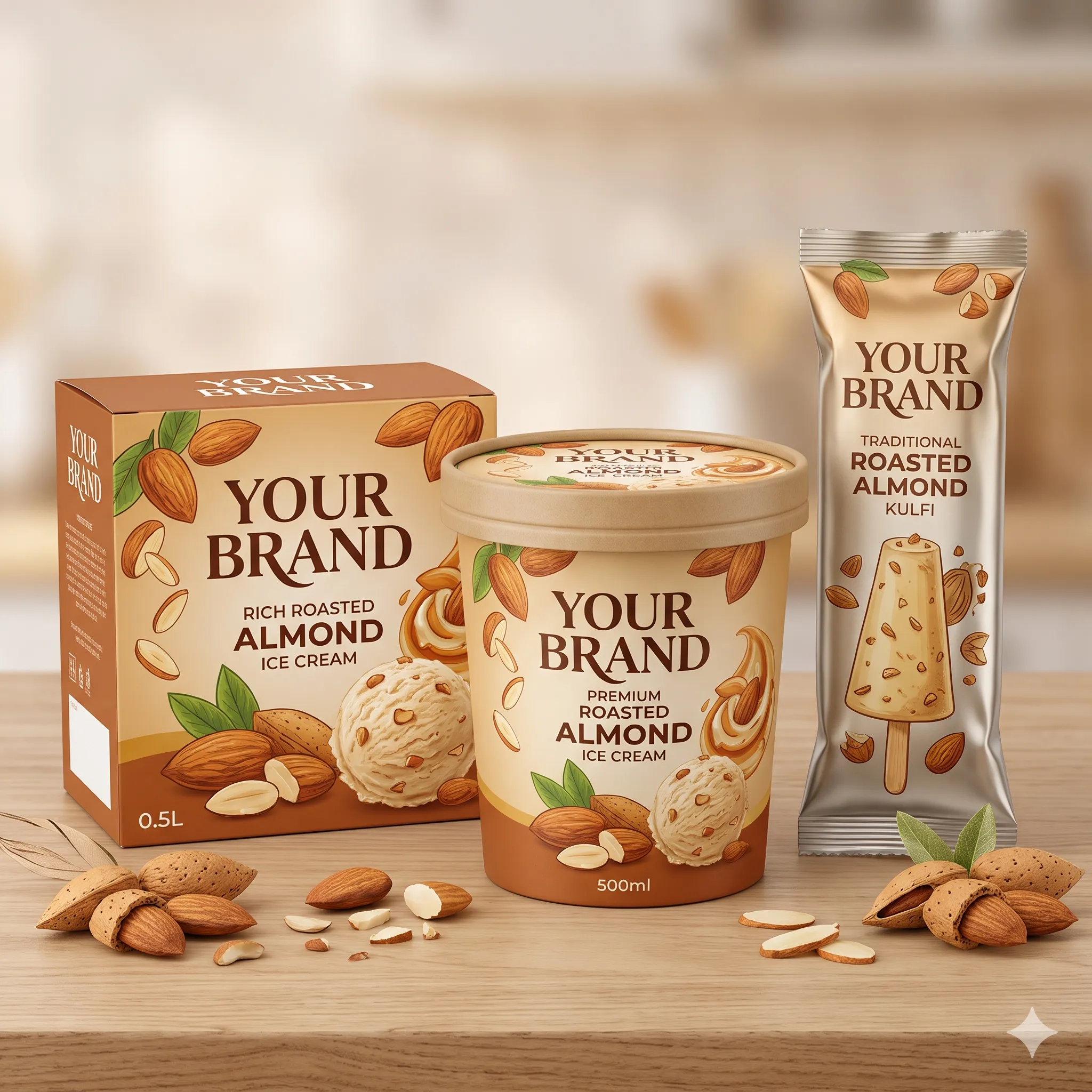 Roasted almond dessert inspiration