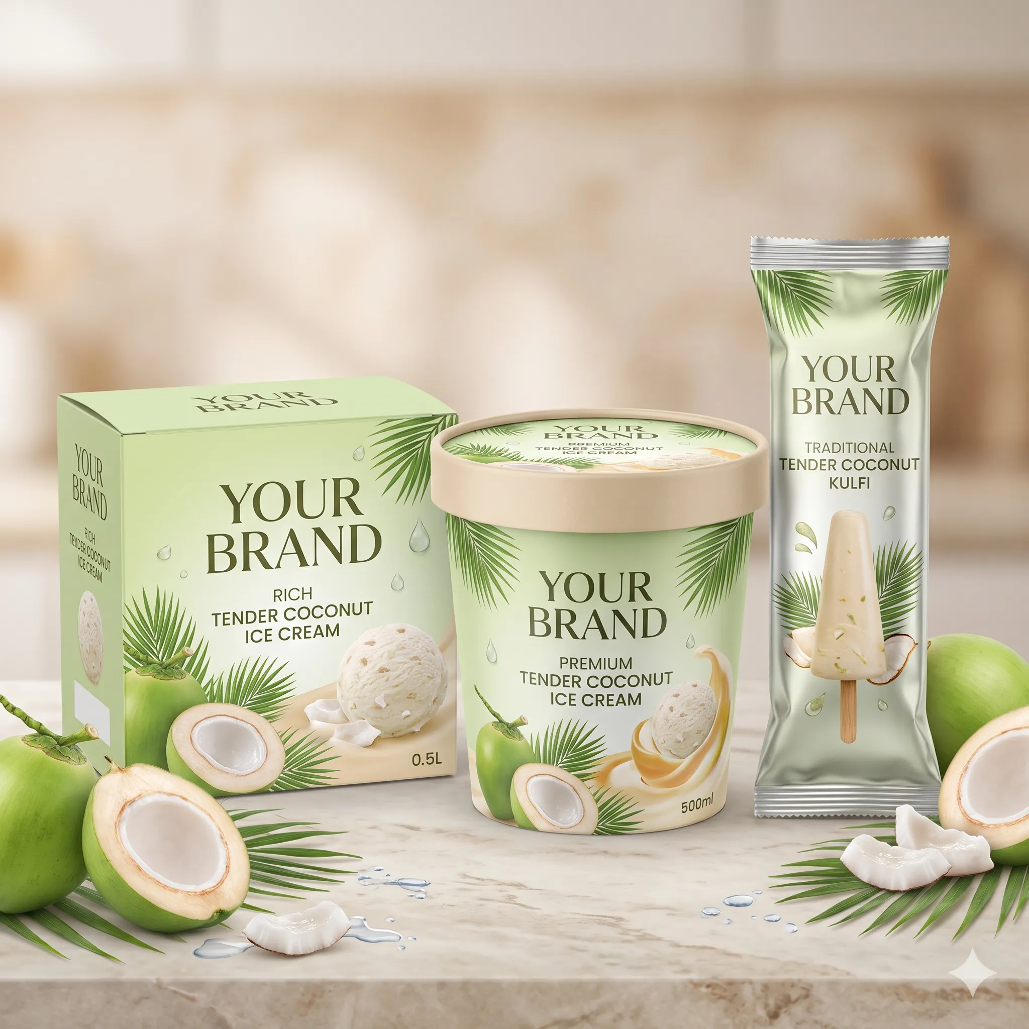 Tender coconut dessert inspiration